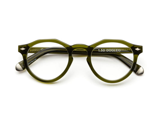 CADDIS / dogleg readers - heritage green
