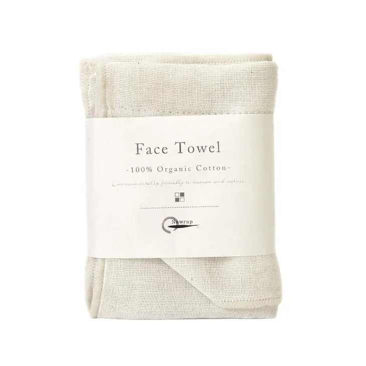 nawrap organic cotton face towel