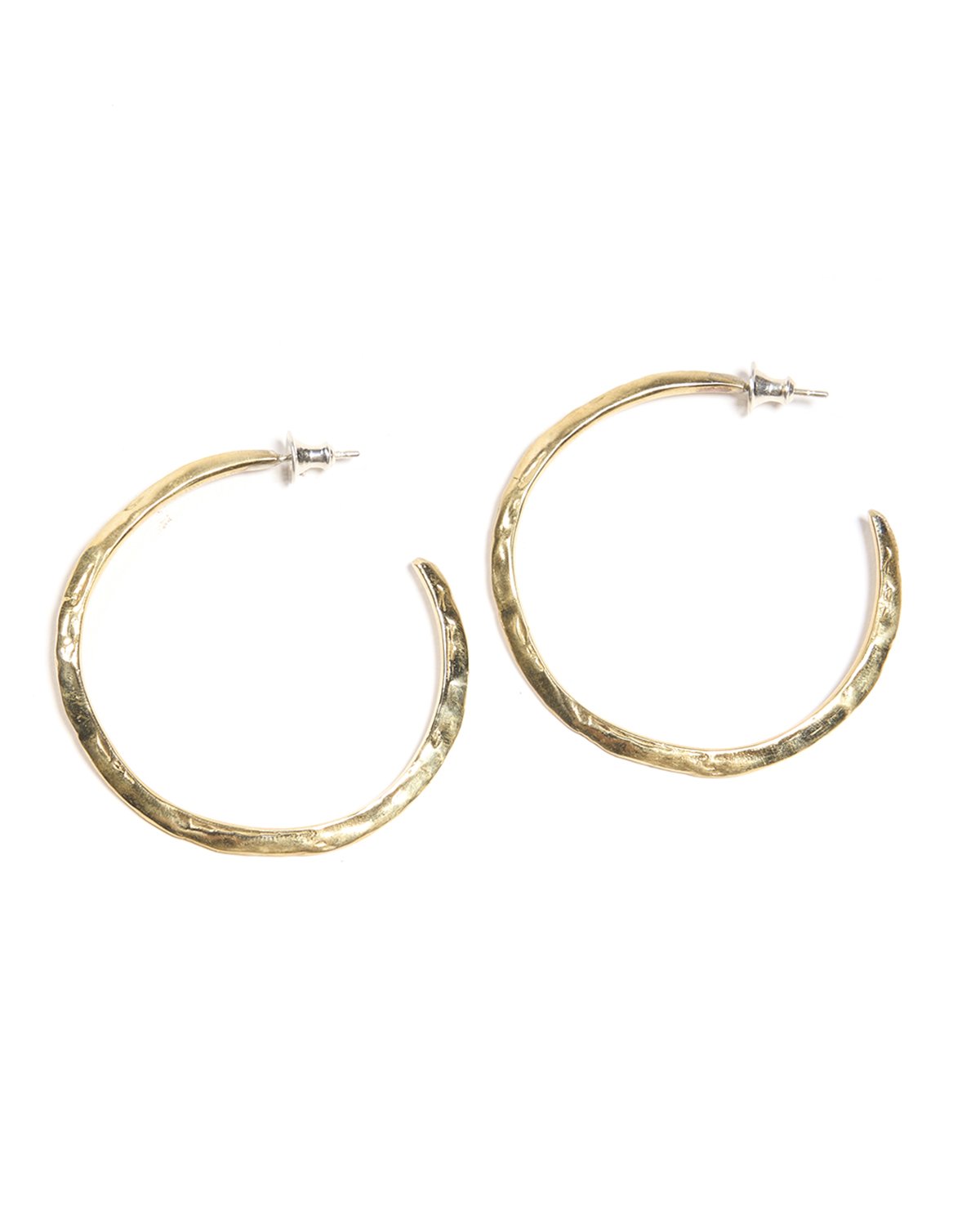 crater hoop earrings