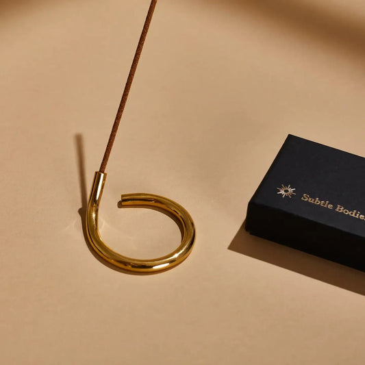 subtle bodies / brass incense holder (iii)