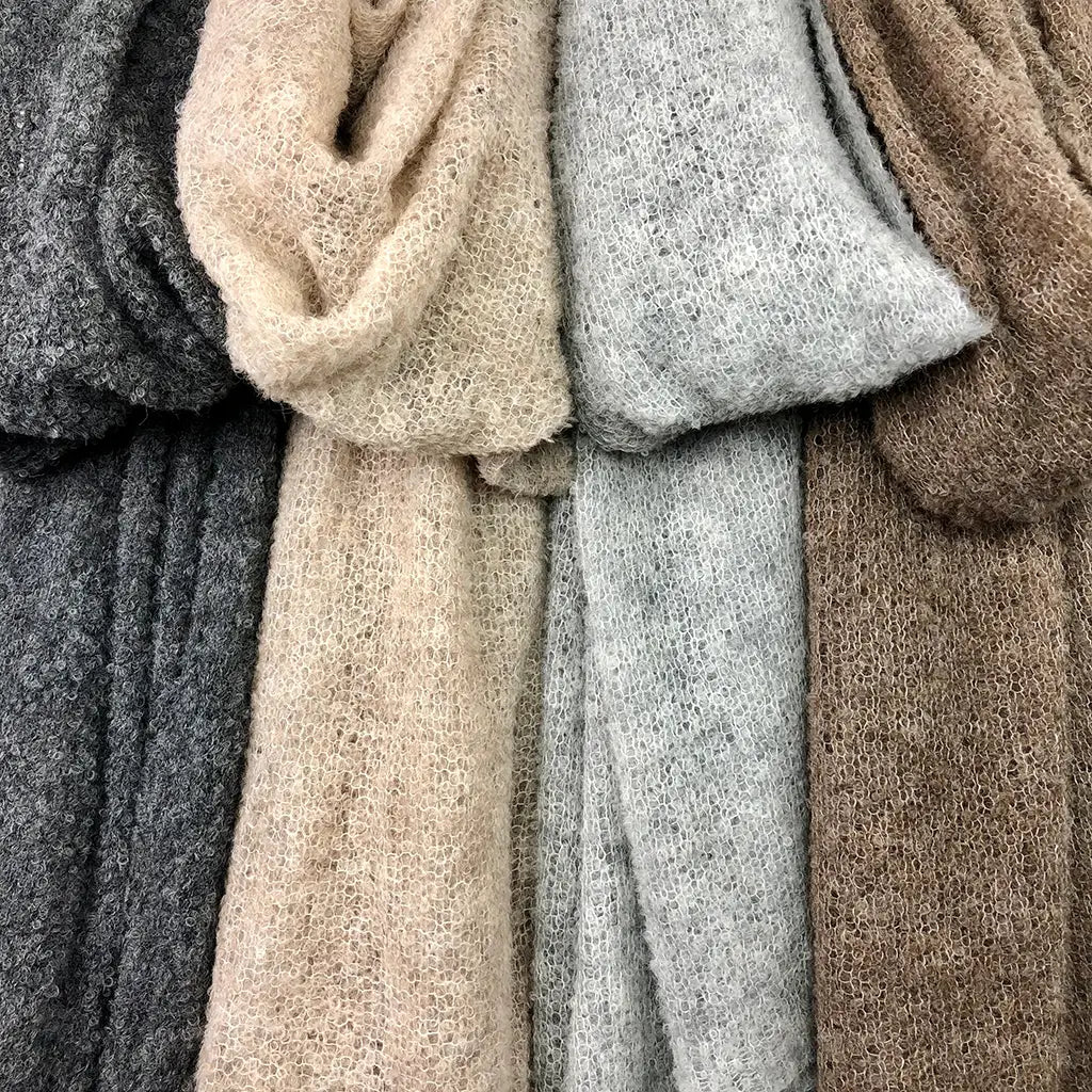 ultra plush alpaca scarf / charcoal