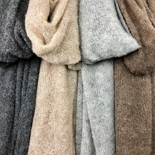 ultra plush alpaca scarf / charcoal
