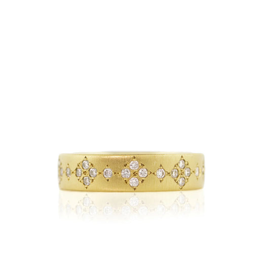 memories ring band - natural diamond