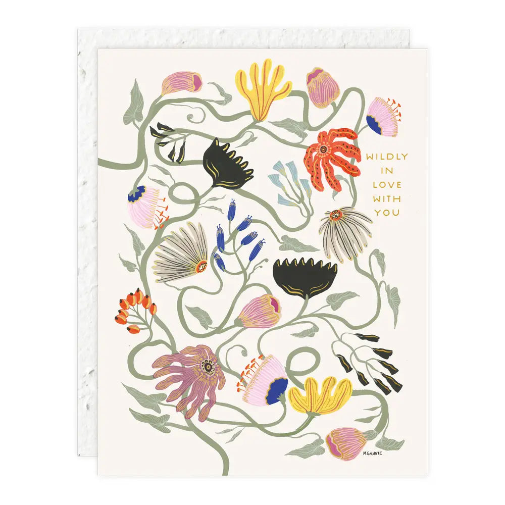wildly in love + friendship card