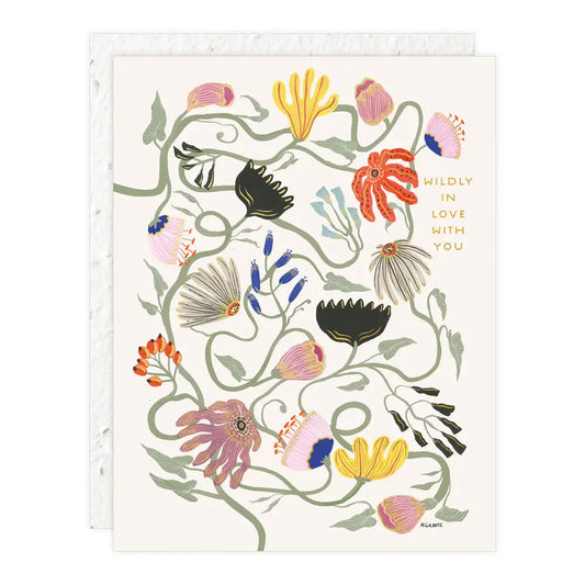 wildly in love + friendship card