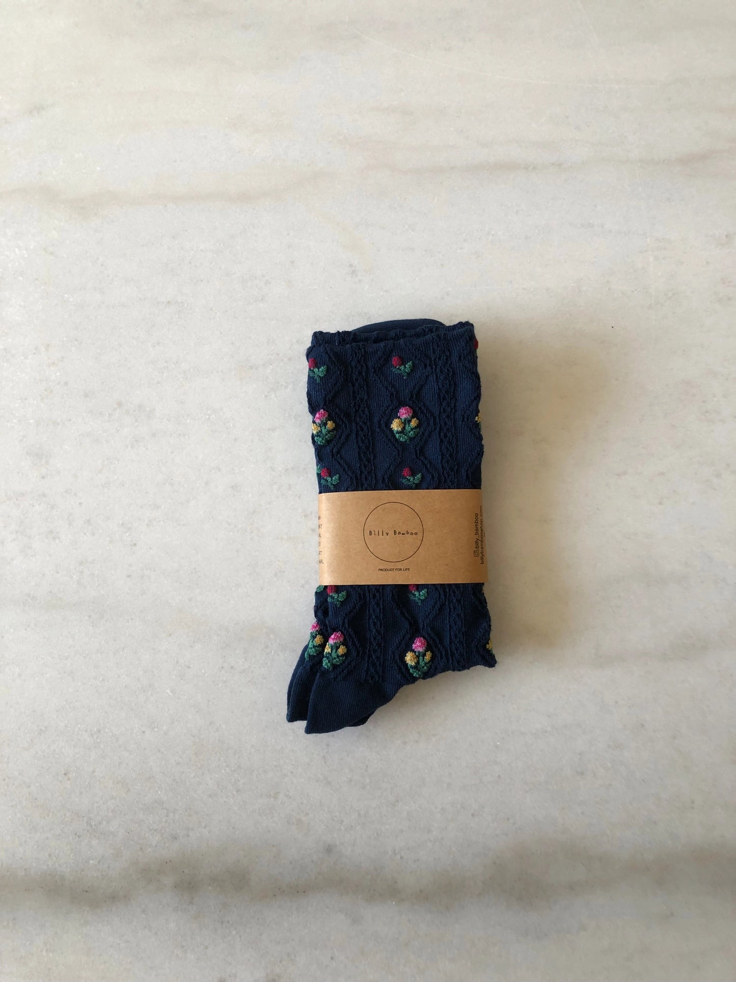 billy bamboo / rose garden socks