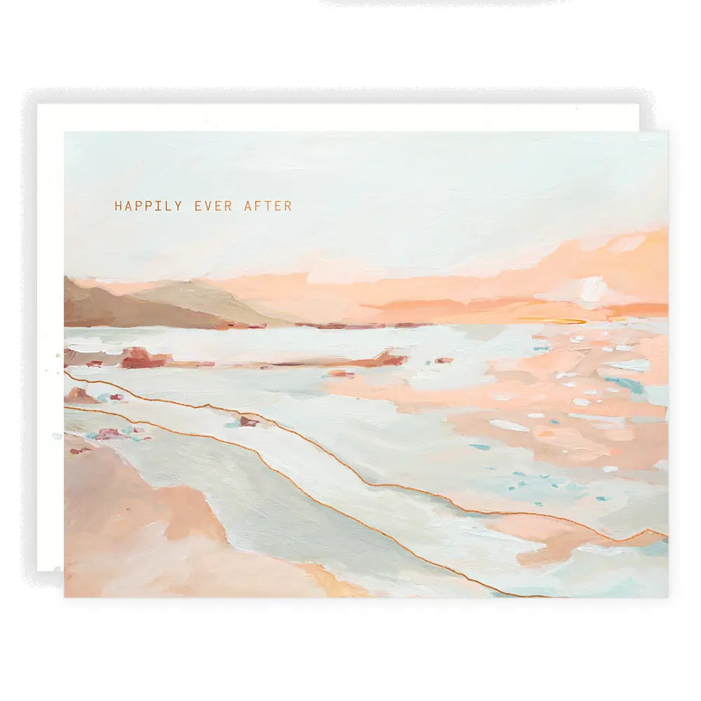 cape town sunset happily ever after card