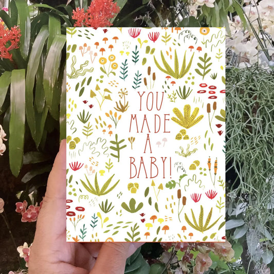 you made a baby card