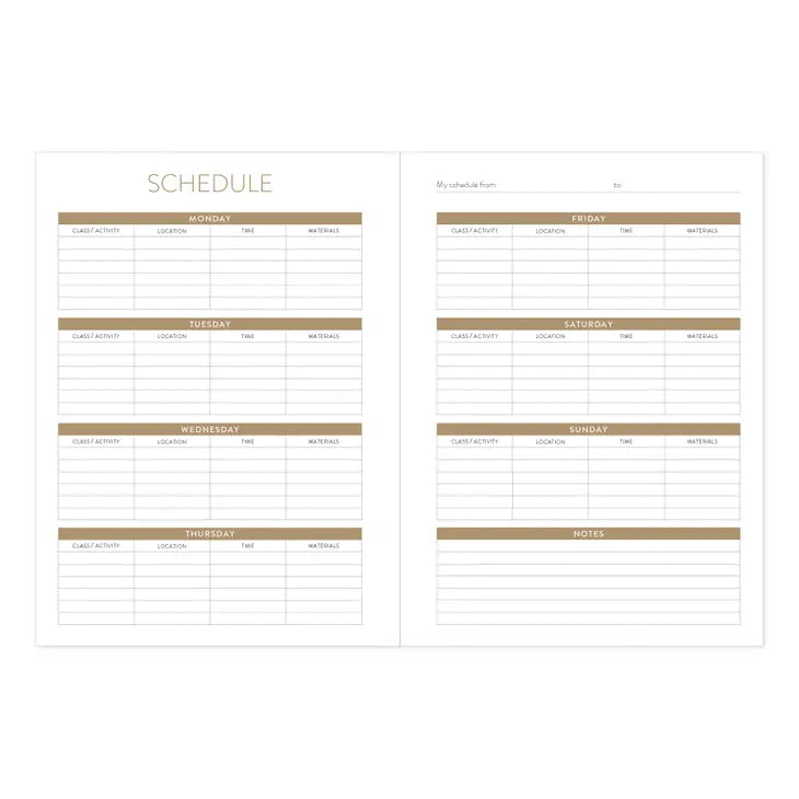 seedlings / planner - vintage floral