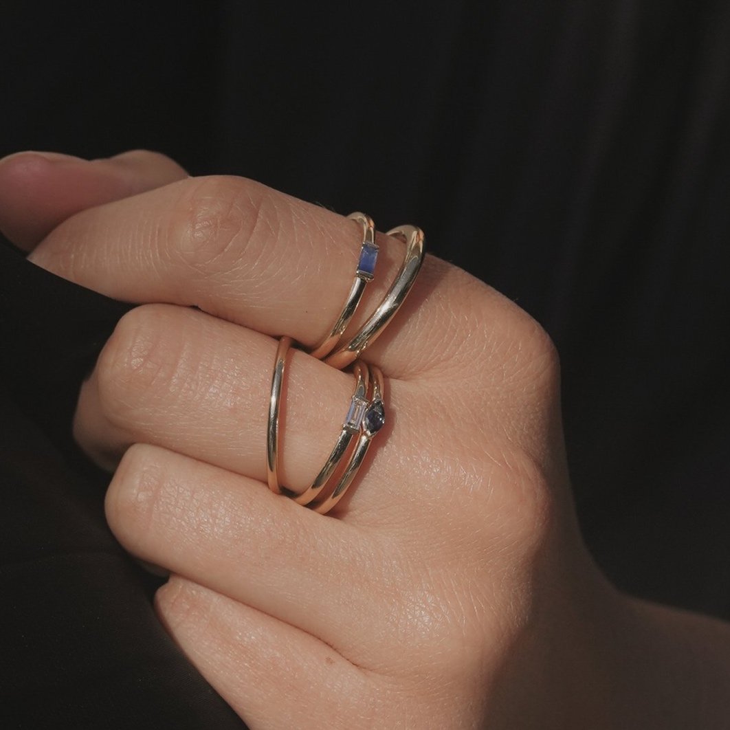 ogden ring - marquise blue sapphire