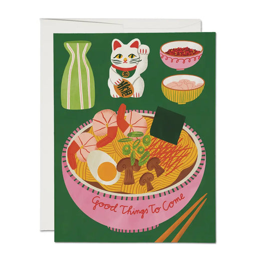 ramen bowl encouragement greeting card