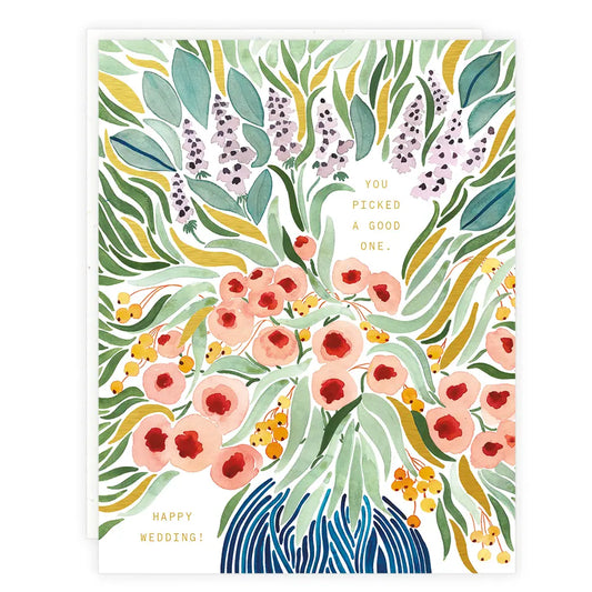 picked a good one wedding card
