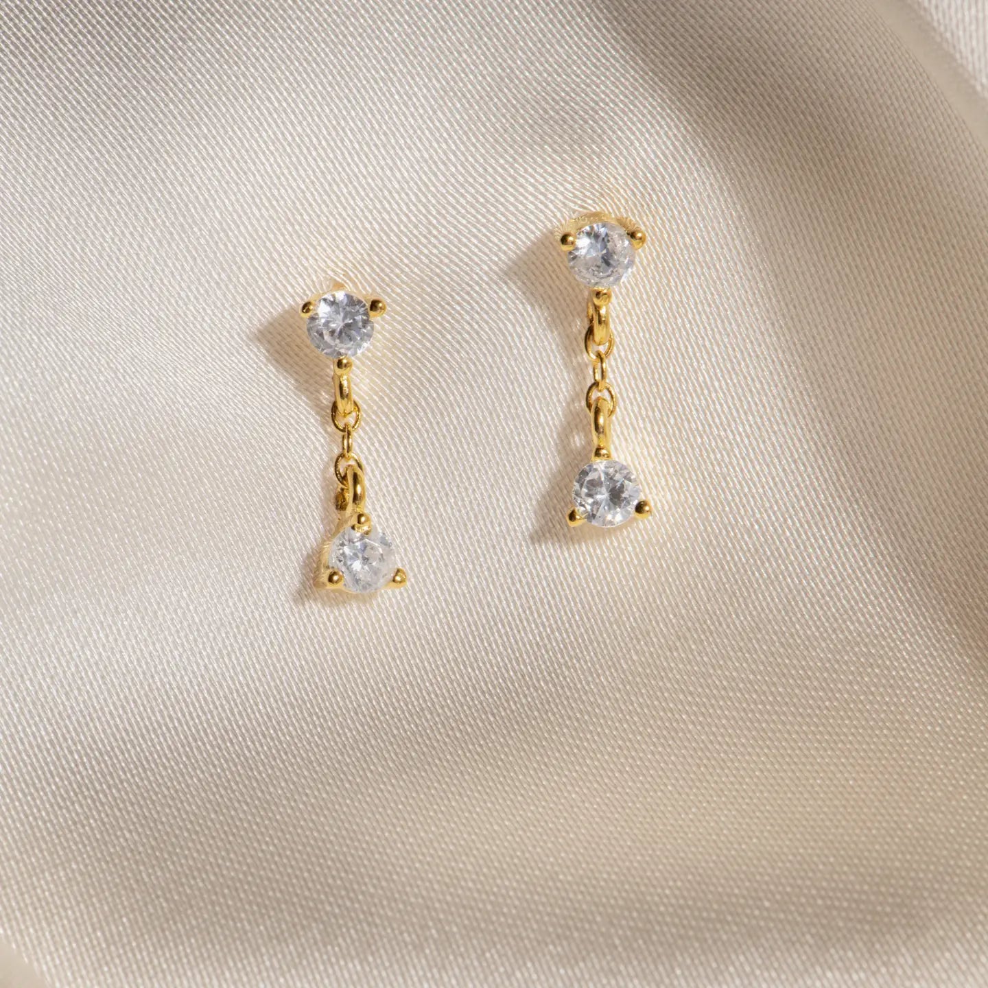 evelyn stud dangle earrings