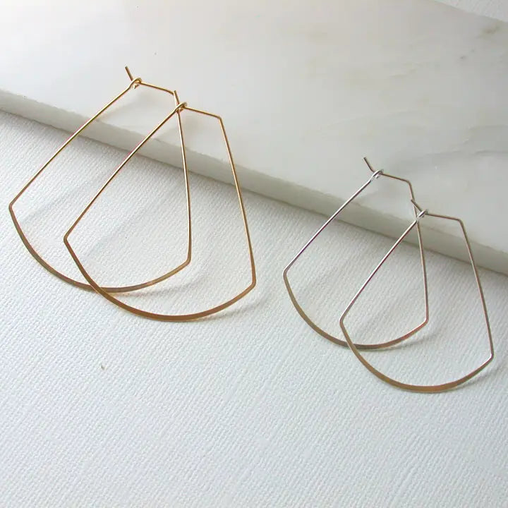 circus shape hoop earrings