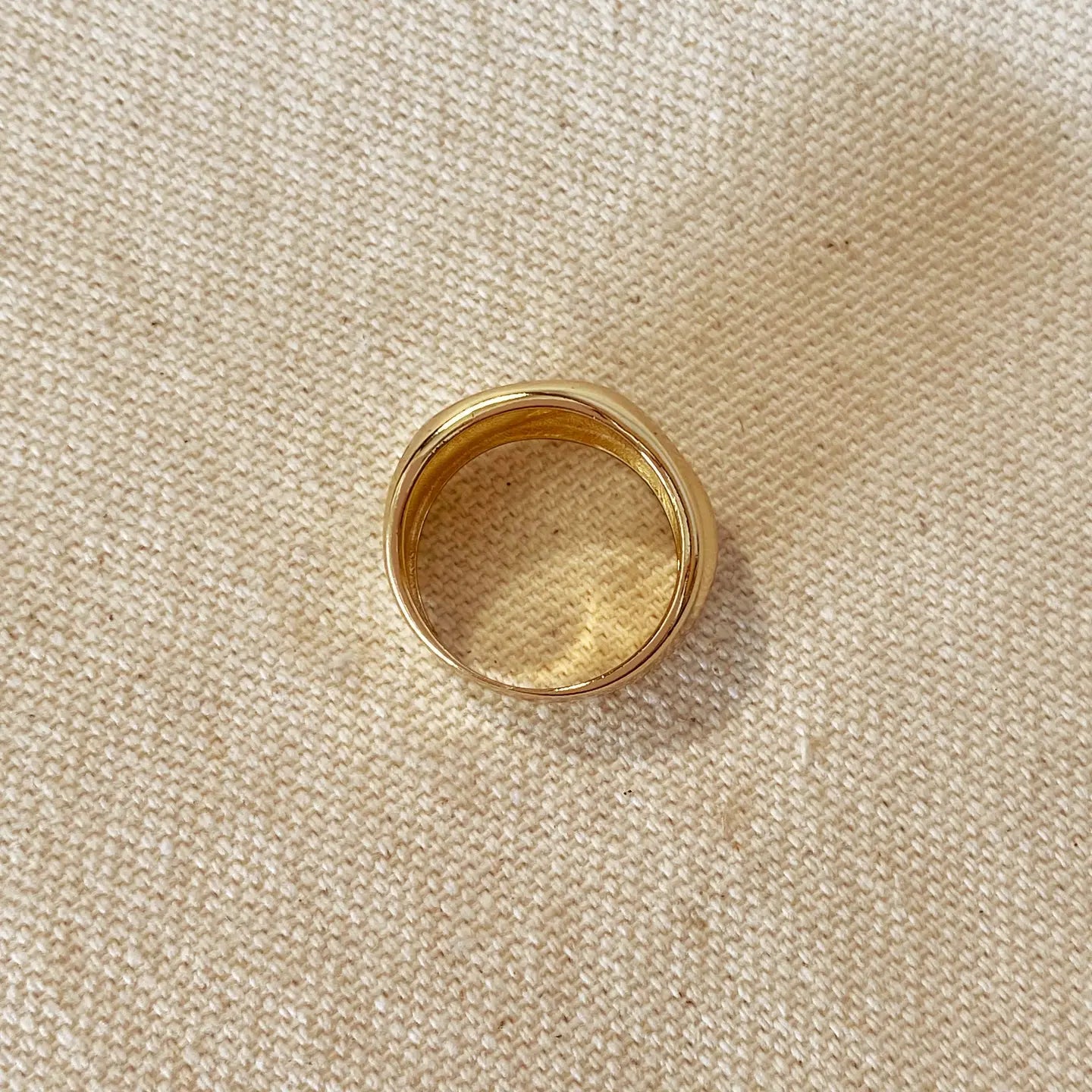 large wavy band ring