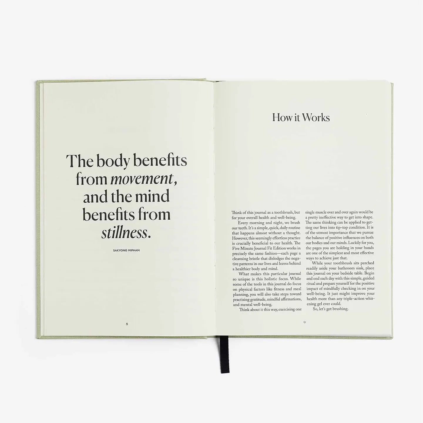intelligent change / the five minute journal - fit edition