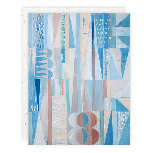 sea glass thank you card