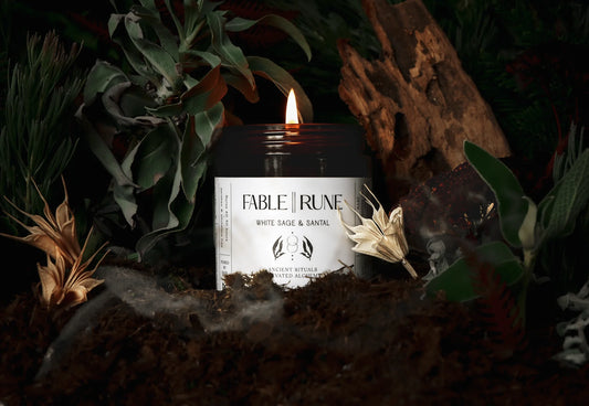 fable || rune / candle - white sage & santal