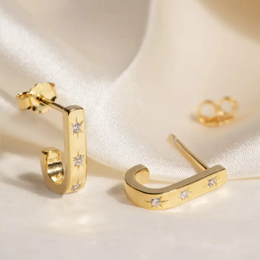 ayu semi hoop earrings