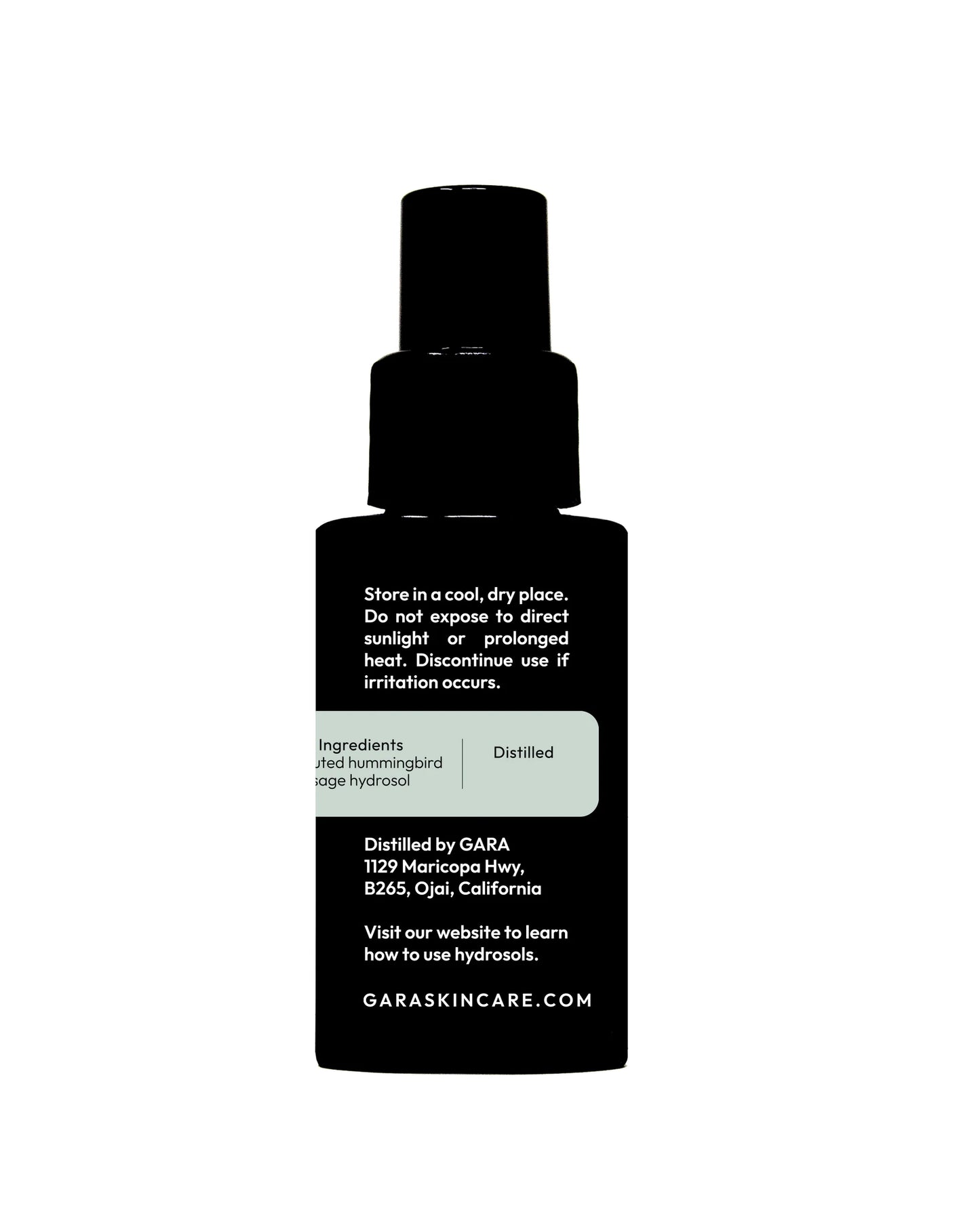 gara skincare / hydrosol spray - hummingbird sage