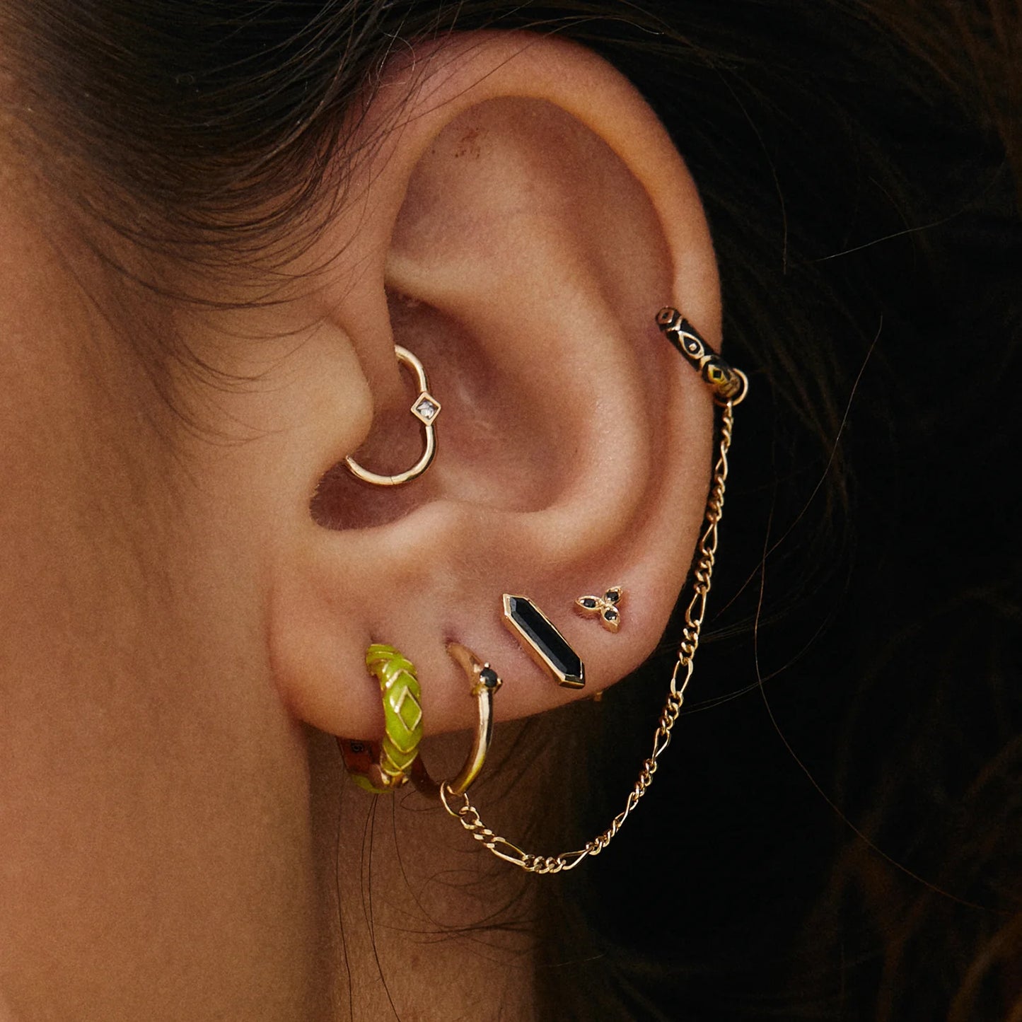 métier / gemstone lalee stud earring - single