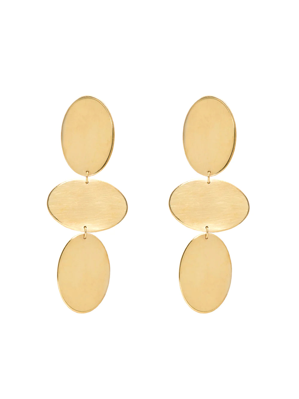 ellipse stud earrings