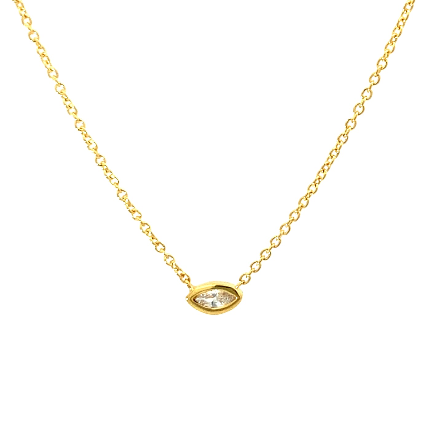 marquise necklace - cz