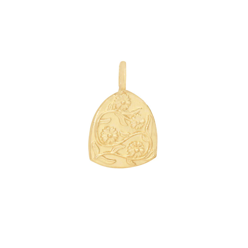 flower pendant charm - aster (september)