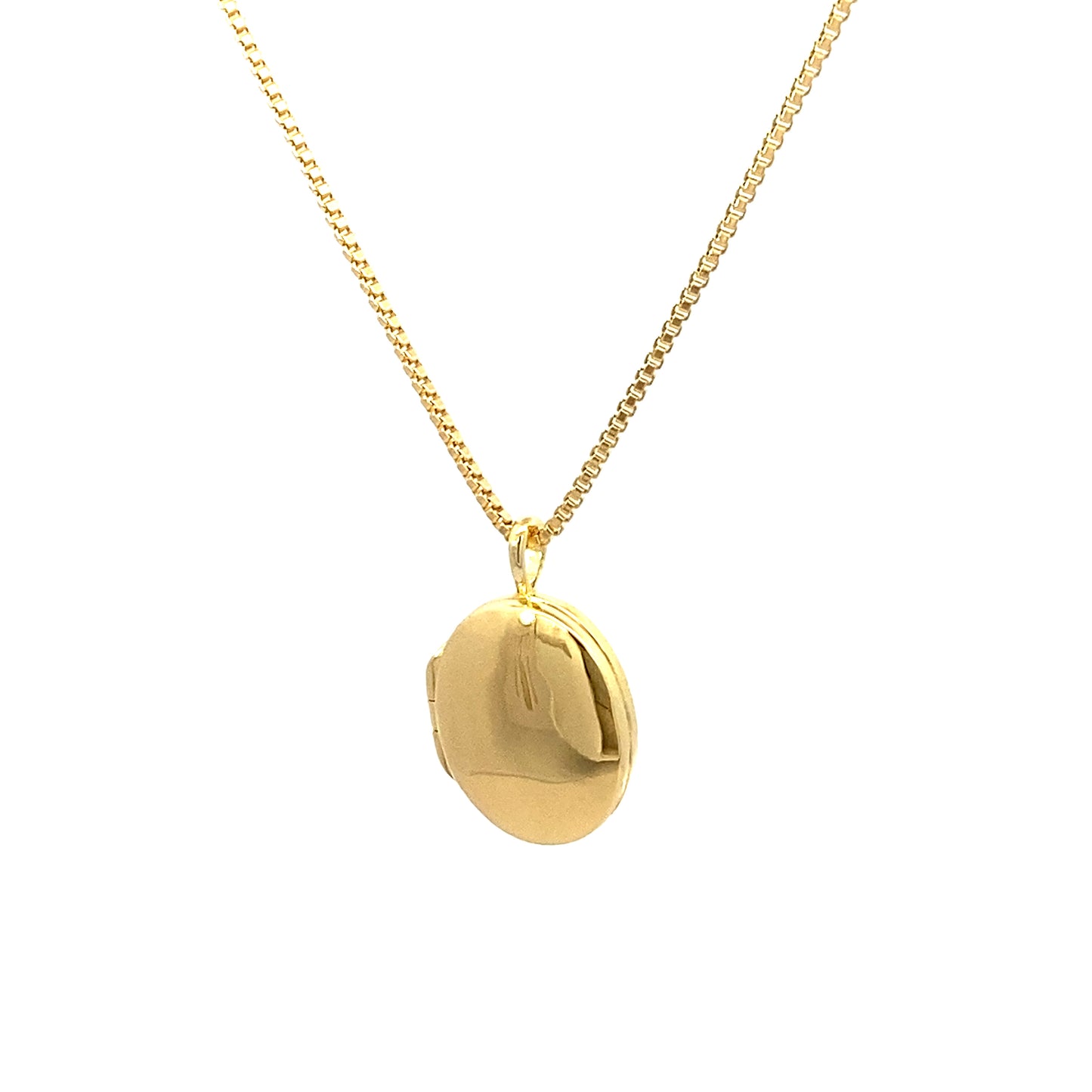 small oval locket pendant necklace