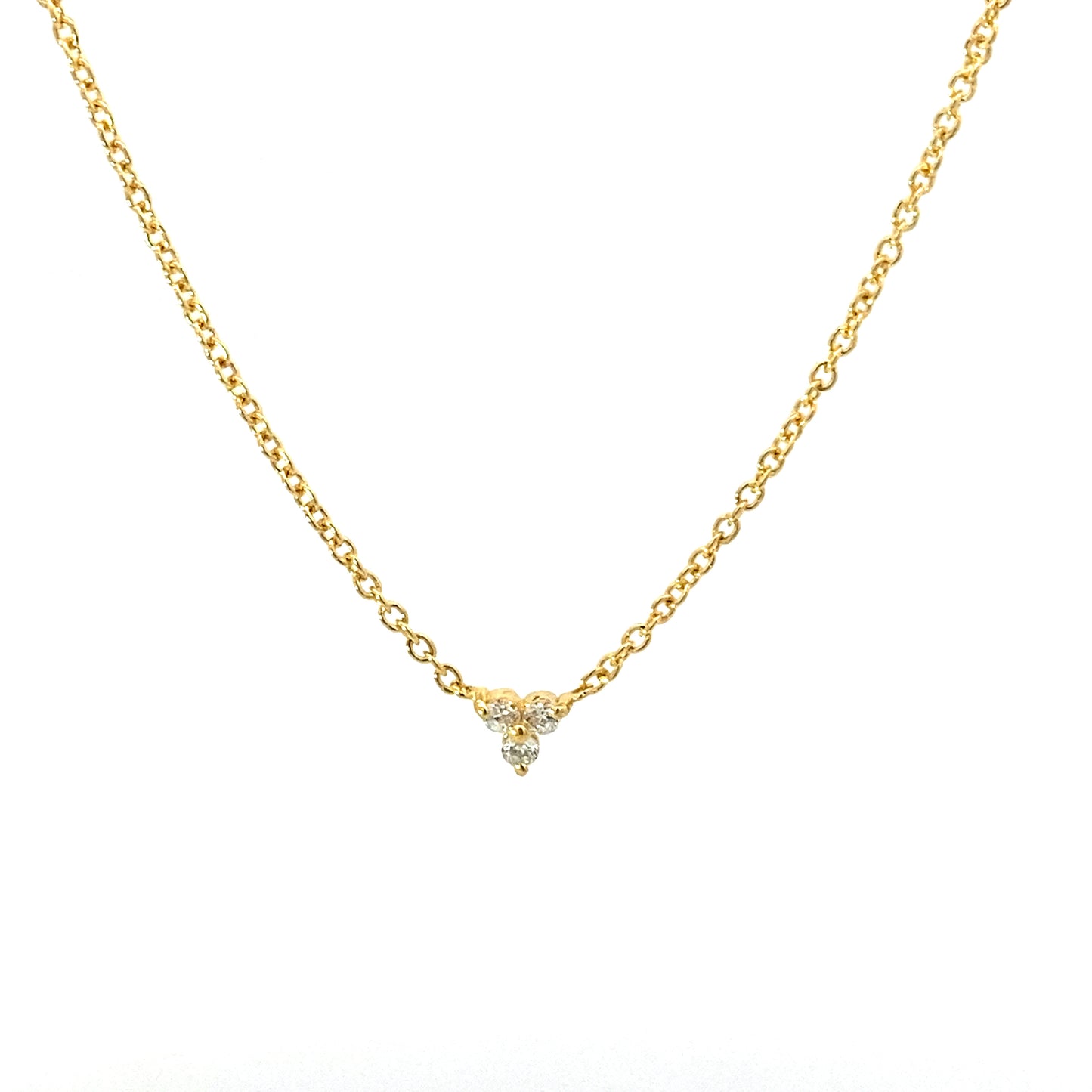 triangle necklace - cz