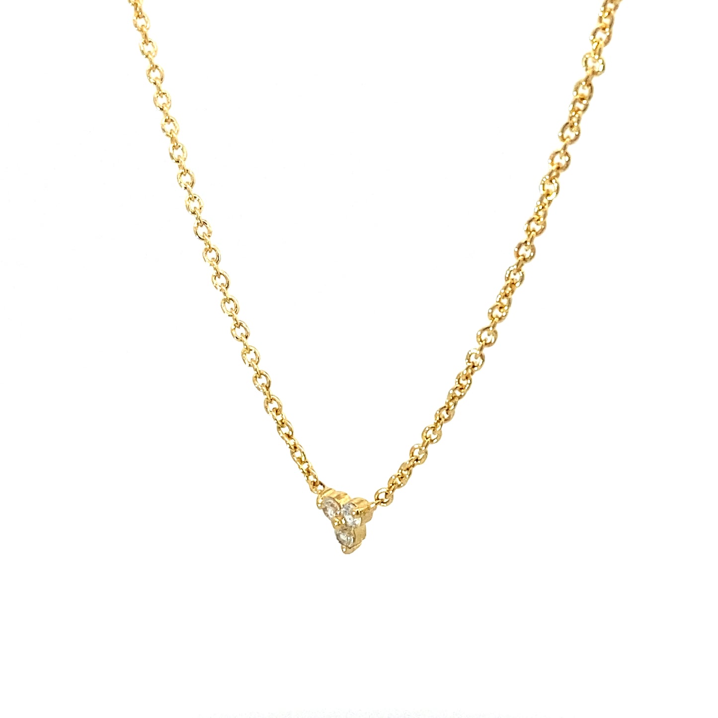 triangle necklace - cz