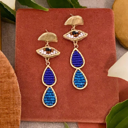 tearfall post earrings