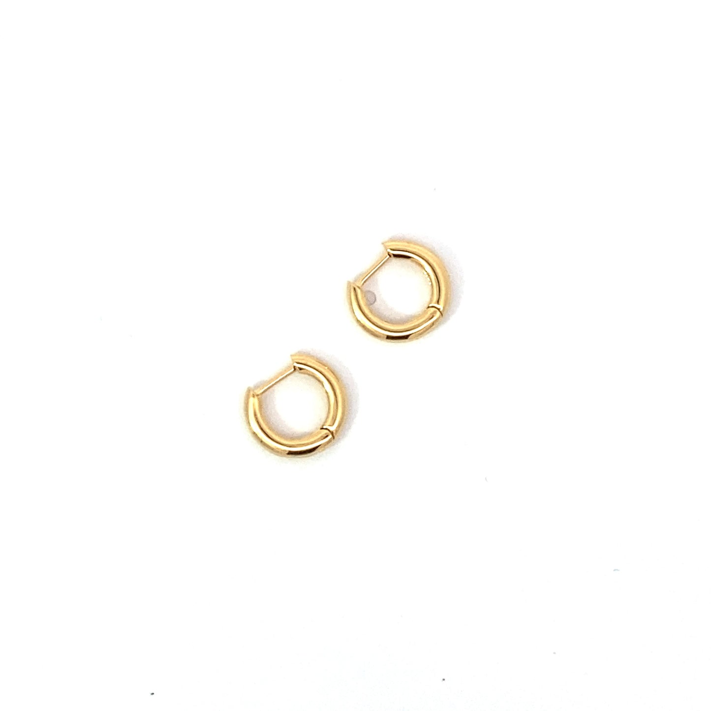 click huggie hoop earrings - 10mm