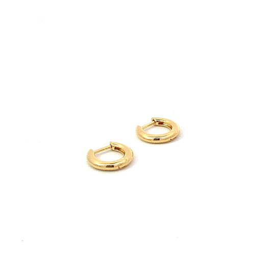 click huggie hoop earrings - 10mm