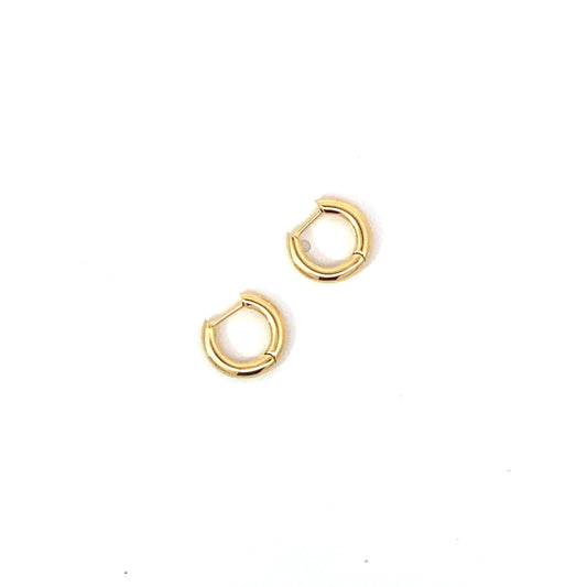 click huggie hoop earrings - 10mm