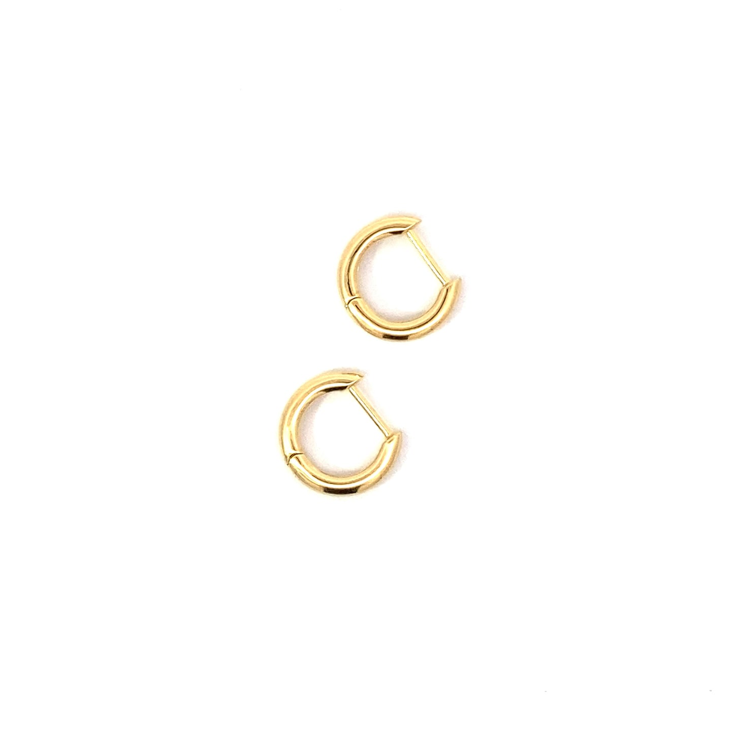 click huggie hoop earrings - 12mm