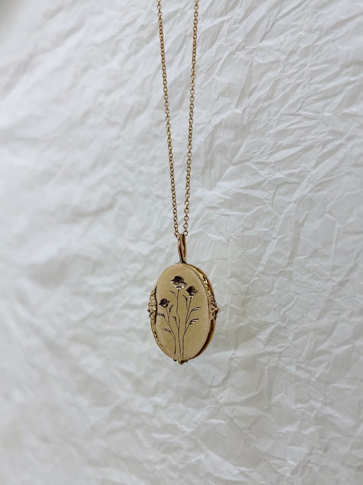 floral pasture amulet necklace - no. 207