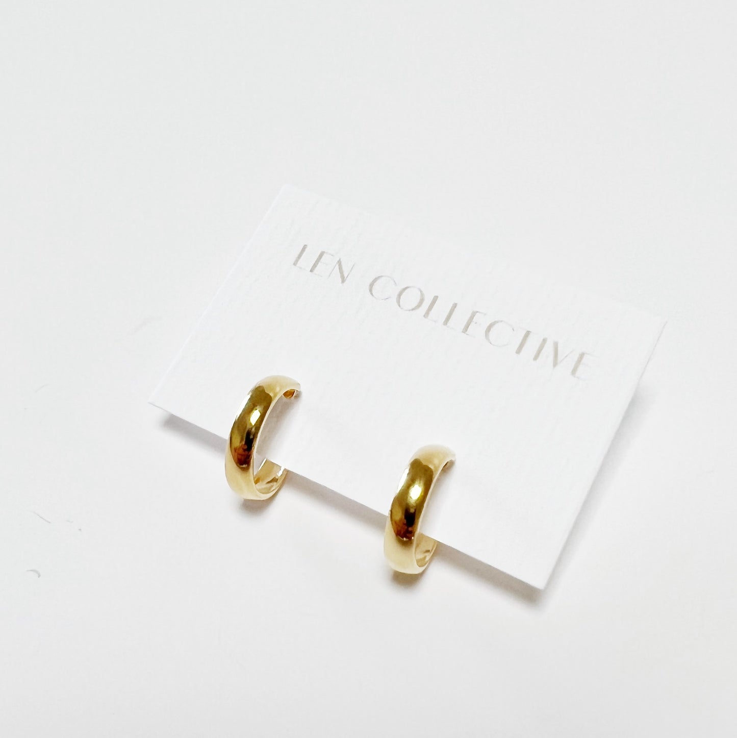 perfect little post hoop earrings