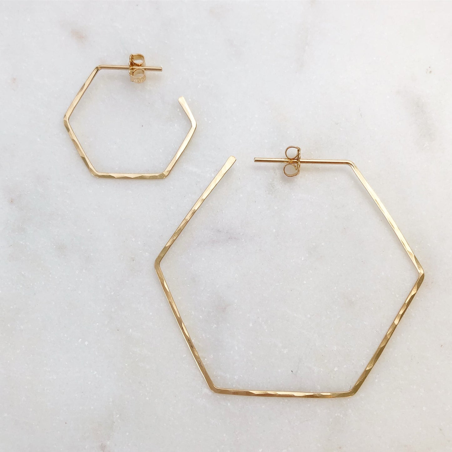honey hoop earrings