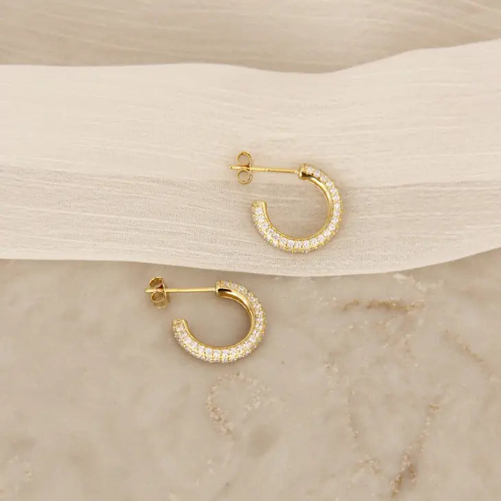 lucia semi hoop earrings
