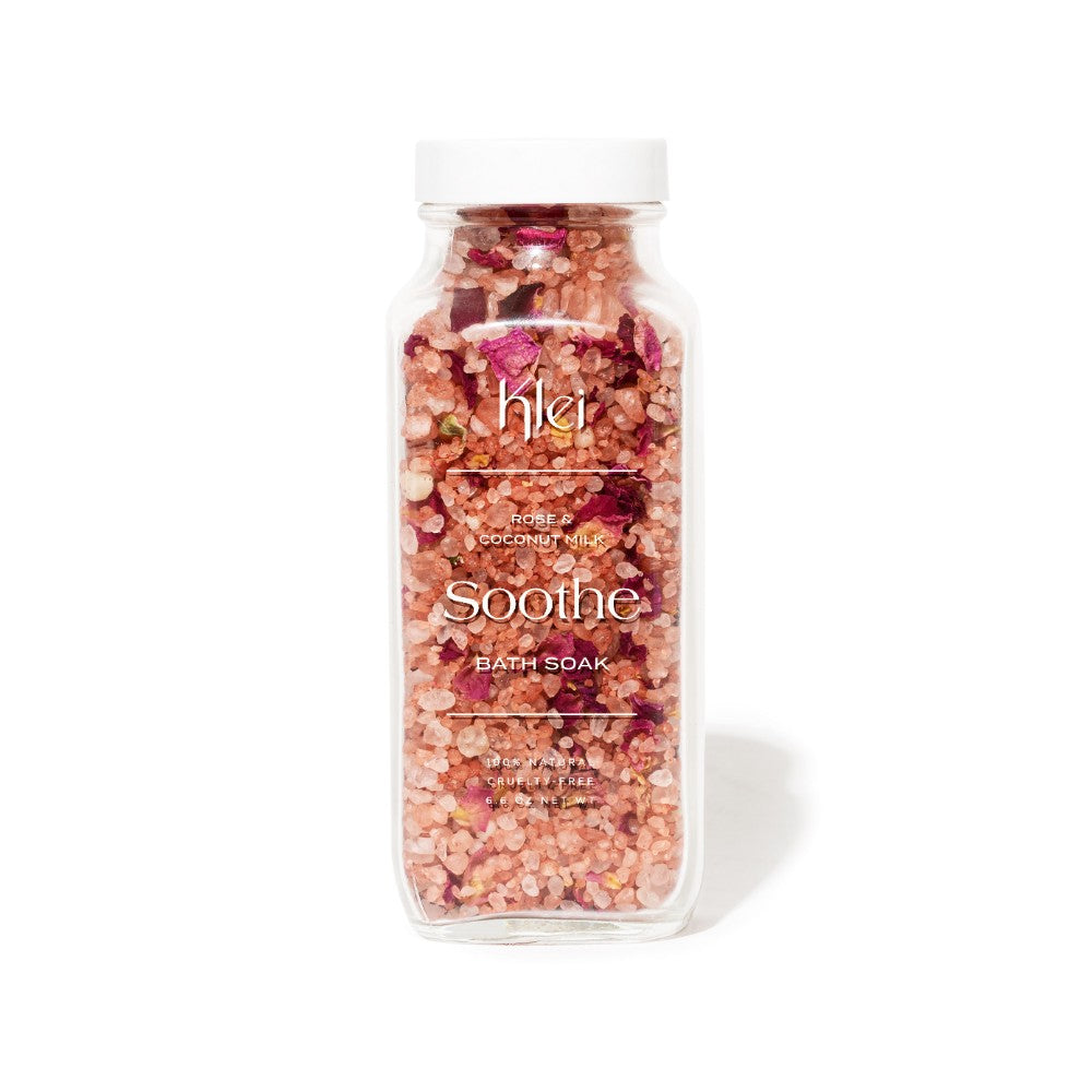 klei / soothe - bath soak - rose & coconut milk