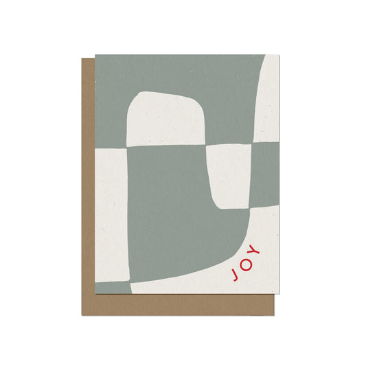modern joy holiday card