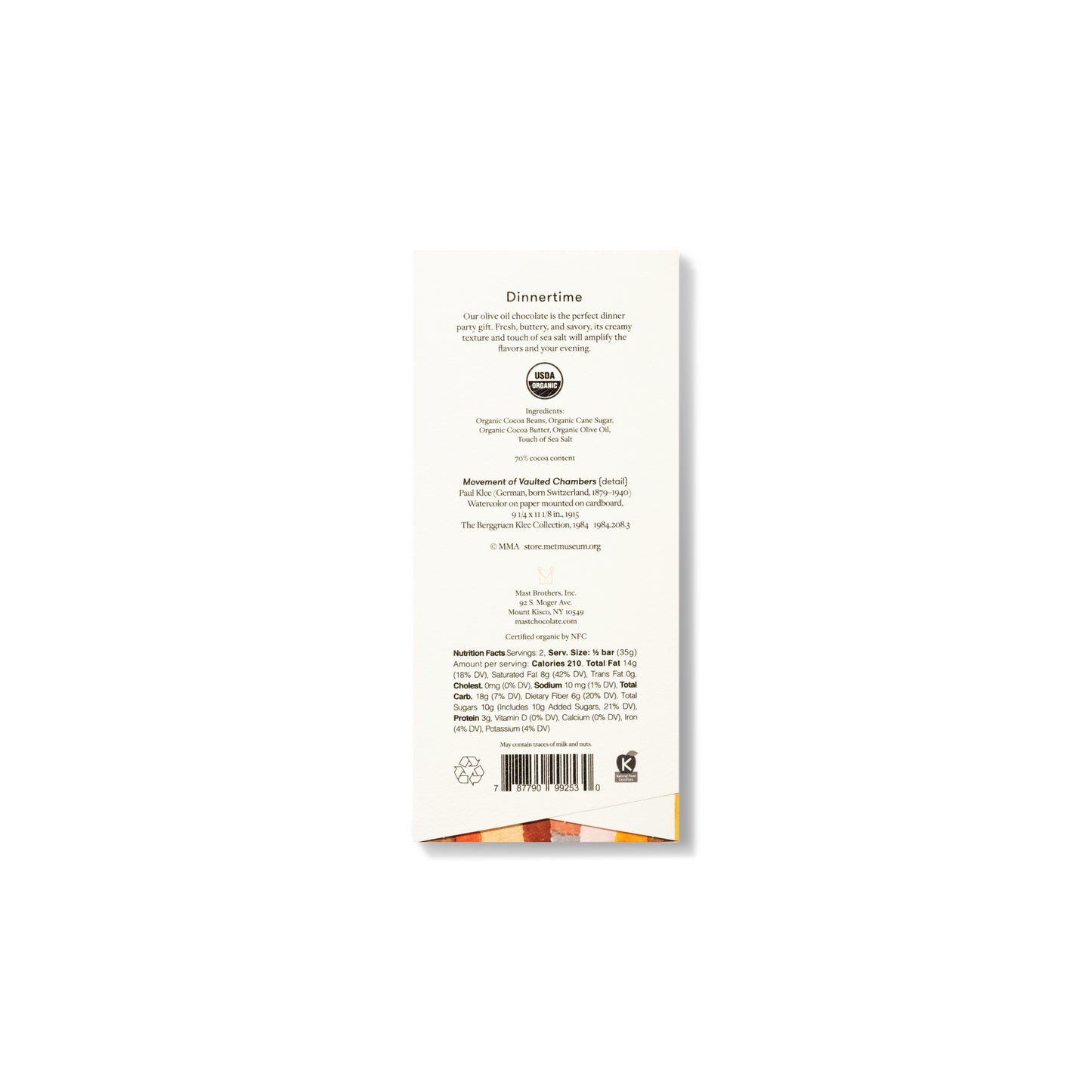 mast / the MET edition - olive oil chocolate