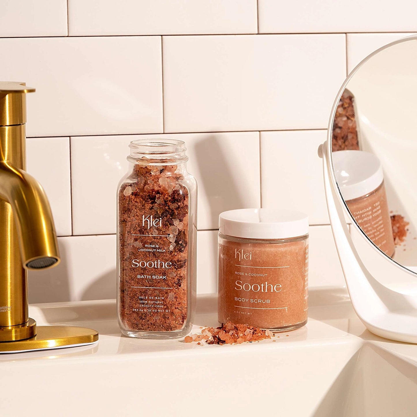 klei / soothe - bath soak - rose & coconut milk