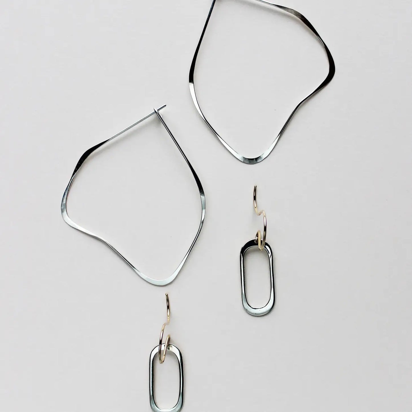 organic hoop earrings