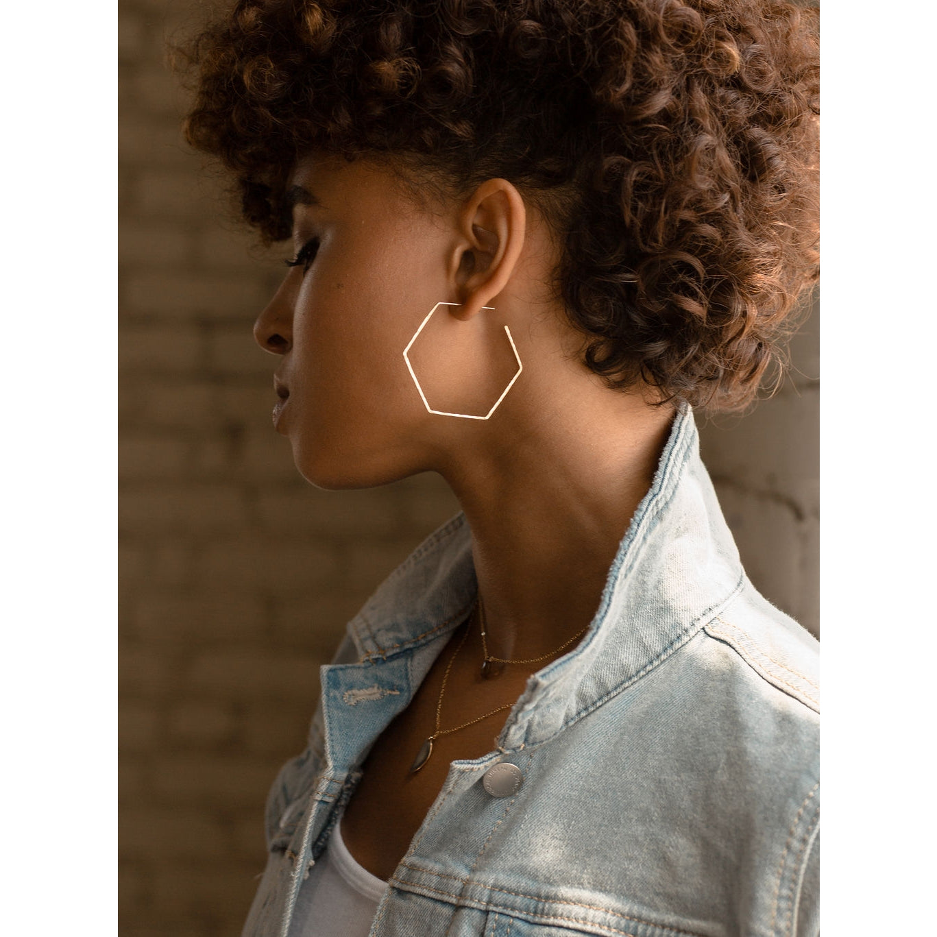 honey hoop earrings