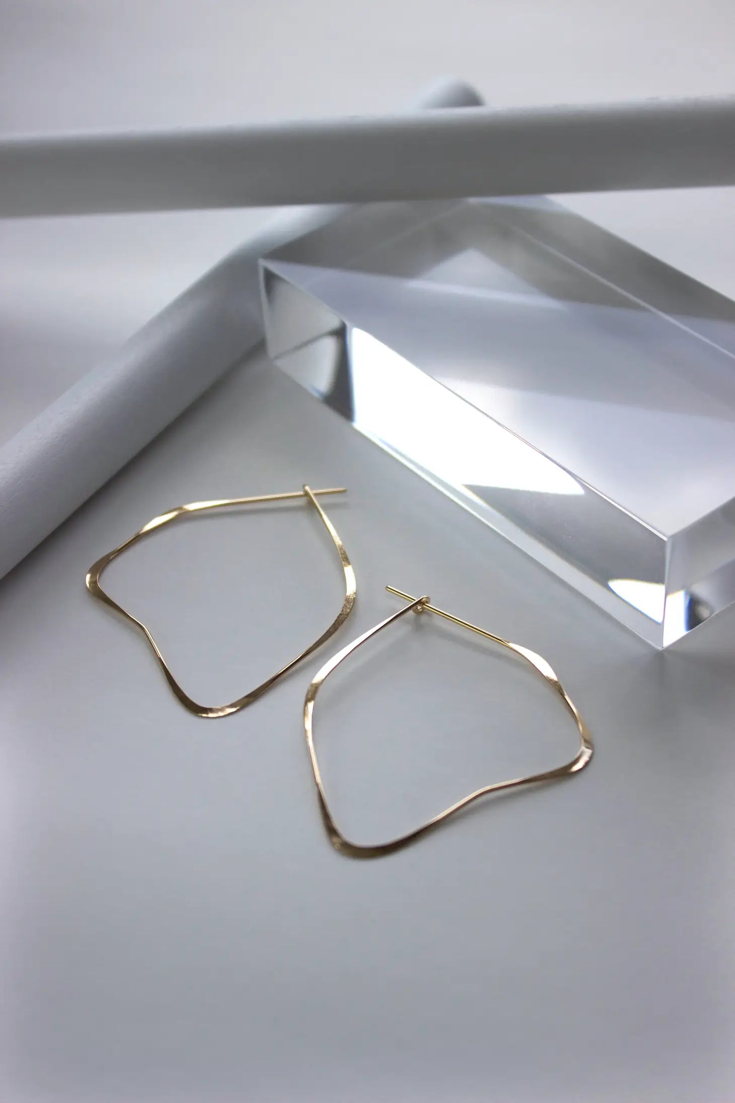 organic hoop earrings