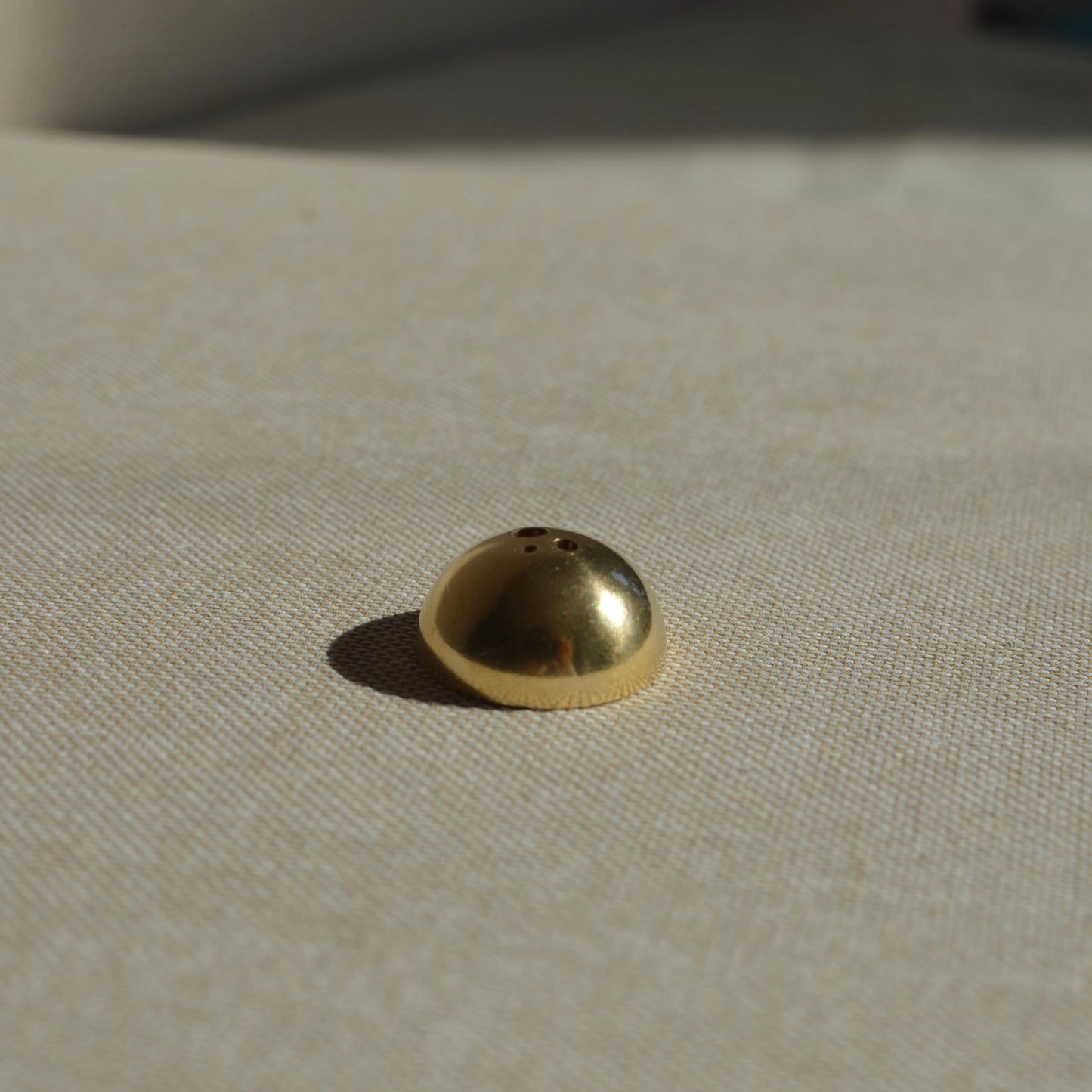 brass incense holder - hemisphere