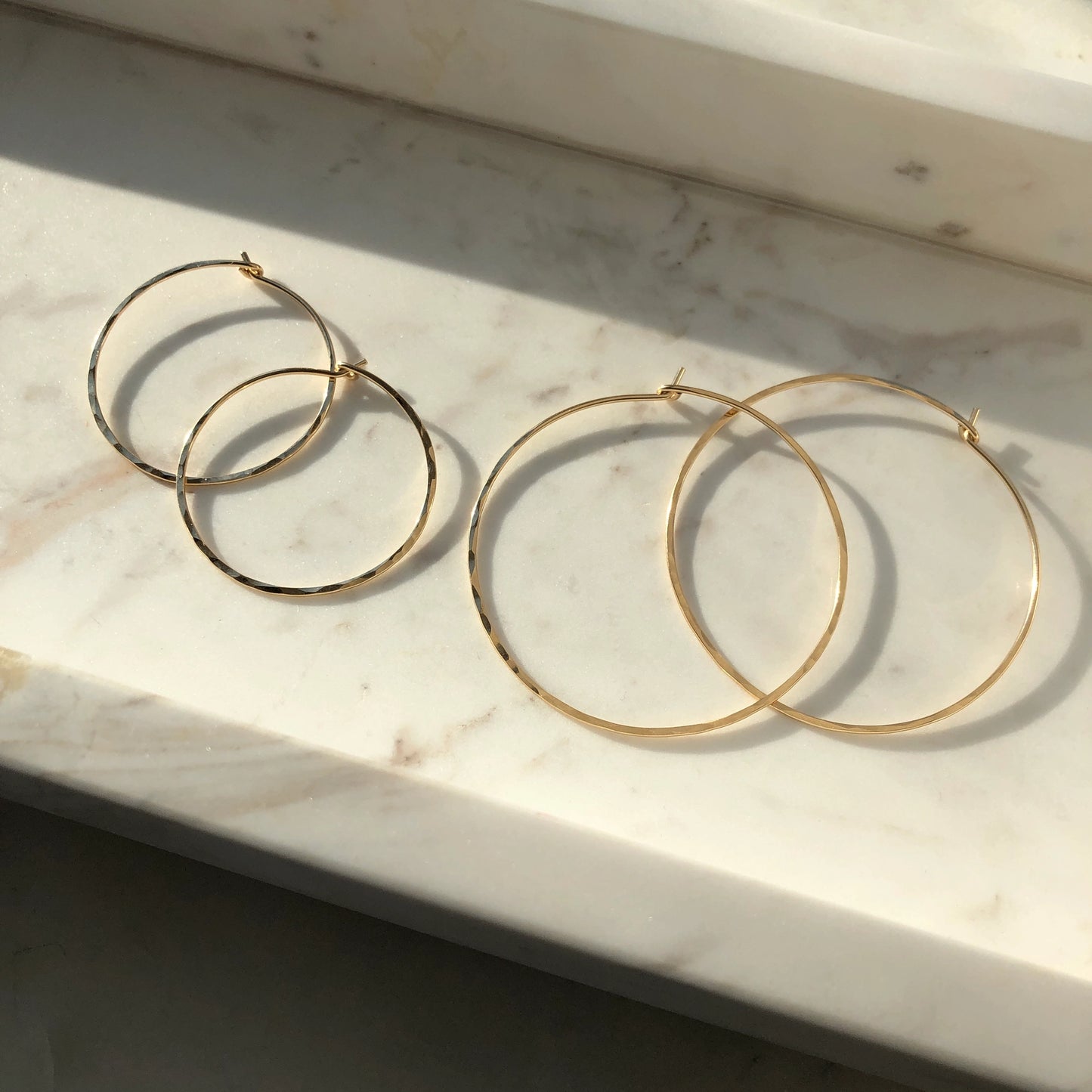 organic hoop earrings
