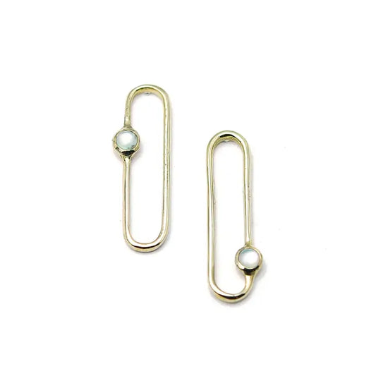 amparo earrings - mother of pearl
